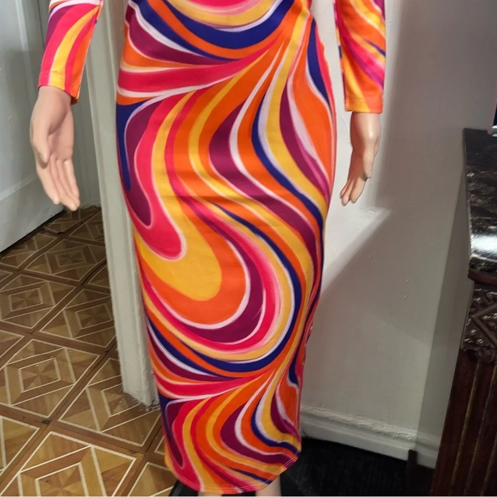 YAURA Women’s Ekua Dress in Kaleidoscope Print